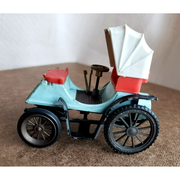 GAMA TOY DIECAST 2 Seater Light Blue Body Red Seat & White Canopy 1:46 W GERMANY - Picture 3 of 16